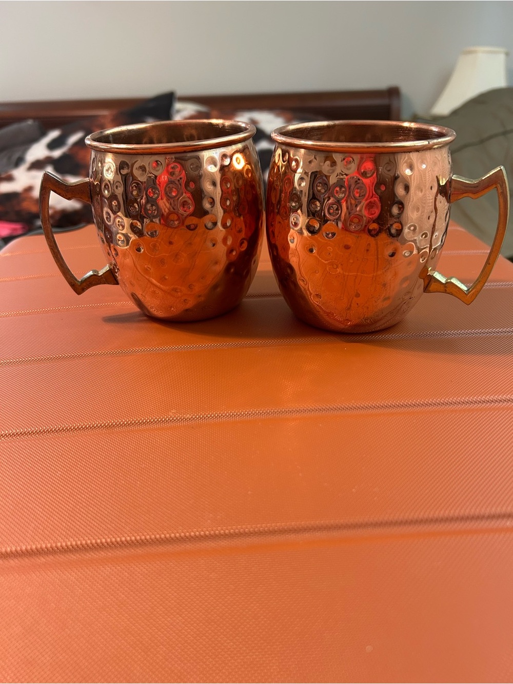 Hammered Copper Moscow Mule Mugs - Set of 2 - Picture 5 of 5